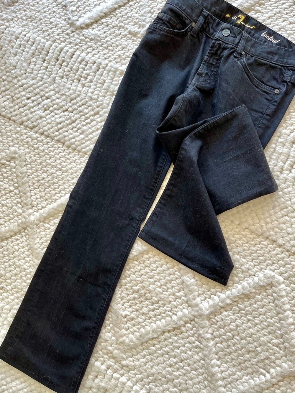 DARK BLACK Lowrise 7 For All Mankind JEANS 29